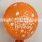 12inch Happy Birthday Set Latex Balloon for Birthday Party Printed Balloons