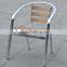 aluminum furniture modern design relaxing wooden stacking garden chair YC050