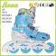 foshan factory sales pvc wheel 608 bearing blue kids roller skate with flashing                        
                                                Quality Choice