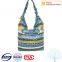 Colorful printing design ladis fabric handbag and beach handbag