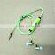 Fashion 3.5mm connector LED light glowing stereo earphone in ear headset with Microphone
