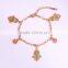 China Wholesale High Quality 18k Gold Plated Ajustable Charm Bracelet