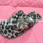 fur women clogs with flower indoor shoes for hotel