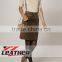 Wholesale Sexy Brown Leather Skirt Sued Leather skirt