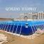 PVC tarpaulin and frame rectangle metal pool above ground 50 m