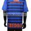 OEM stripe football jerseys blue color