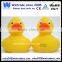 Bath toy yellow race duck weighted with numbers