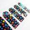 Wholesale coloful beaded nail foil sticker 3d metallic nail art patch factory