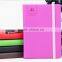 Customization company logo colorful pu pull up leather hard cover notebook stationery in China with elastic closure