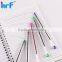 Colorful disposable plastic ball pen