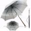 Gradient color 23''x8 panels bamboo brush handle straight umbrella auto open and manual close S10039