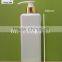 700ml pet plastic material eco friendly square bottle with lotion pump for shampoo