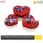 Graceful Ribbon Red Heart Shape Paper Jewelry Box