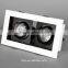 14W adjustable cob grille light with aluminum front round ring