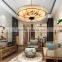 New Chinese style classical droplight cloth round the study bedroom teahouse hotel lighting restaurant hand-painted Lighting