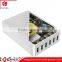 USB 6 Ports Multiple 12A 60W Desktop Charger with 2 pin 1.2M AC Cable