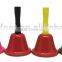 Metal hand bell with wooden handle in custom color for celebration
