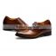 2016 HJC brown height increasing dress shoes for man