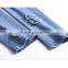 2016 Summer Fashion Women Ankle Length Pencil Pants High Waist Patch Destroyed Skinny Light Blue Jeans Woman