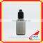 E-cig liquid bottles with 20ml plastic dropper bottles for black dropper bottle