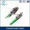 Hot sale single mode armored 2 core ftth fiber optic LC patch cord