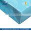 blue and red color pp frosted plastic bag document wallet with snapper