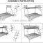 kids bunk bed metal