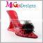 Christmas Novelty Wedding High Heel Shoe Resin Wine Bottle Holder