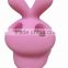 Pink Rabbit Bath Set Toy,Toothbrush Holder Plastic Toys