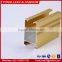 Anodized golden aluminum profile for sliding window