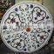 Marble Inlaid pietre dure marble White inlay Dinning Table marble inlaid white tables top