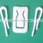 Clear plastic handsome shirt collar clip