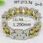 2016 New Fashion Stainless Steel Silver and Gold Color Men Bracelet
