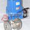 DIN wog explosion-proof flange electric actuator ball valve on/off