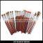 Top quality 32 pcs makeup brush set with goat hair and Weasel hair brushes