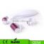 White 3 IN 1 Derma Roller Kit qmd 3 Separate Heads 180c/600c/1200c for Eyes+Face+Body