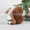 handmade stuffed decorative plush squirrel resin animal figurines toy