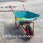 85L Wheelbarrow with Green Plastic Tray for Garden Use