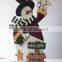 Beautiful OEM anqtique wooden garden home decoration christmas ornament