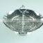 stainless steel stock Ceramic one layer silver cake stand holder fruit plate