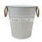 New Asbury Metal Wastebasket in colorful , Metal Trash Can, Garbage Steel Waste Bin