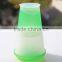 HOTsale plastic double-deck milk cup with lid/plastic breakfast cup with spoon