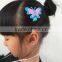 Factory price spring butterfly no slip fabric bobby pin wool felt chinese hairpin for children girls womens hair accessories