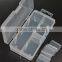PP Plastic 8 compartments Transparent Adjustable Electronic Components Storage Box Beads Box