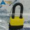 Normal or long shackle Aluminum laminated padlock with rubber cover waterproof gate locks