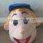 big face boy mascot costumes with blue hat