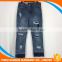 Women latest design straight pants jeans with holes