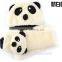 Wholesale baby cute winter panda hat with scarf set