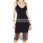 2016 hot sale black and white slip dresses