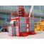 frequency conversion construction material lift